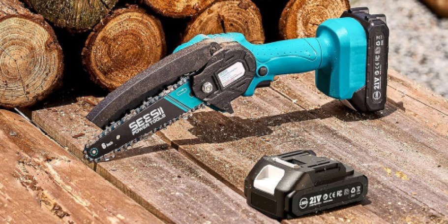 Mini Cordless Chainsaw Only $19.85 Shipped w/ Amazon Prime (Reg. $39)