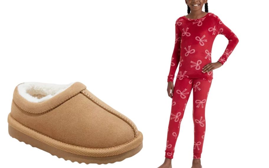 kdis slippers and pajams