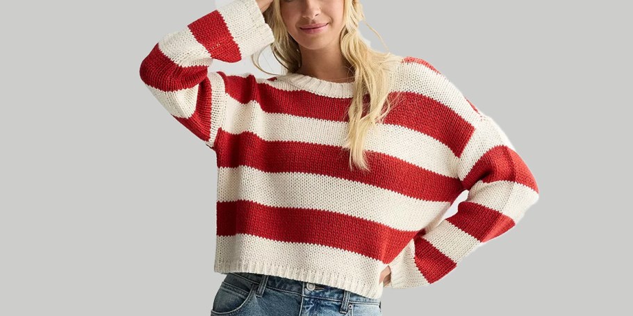 Trendy Chunky Crew Sweater from $17 on Kohls.com (Reg. $35) – Over 8k Sold This Week!