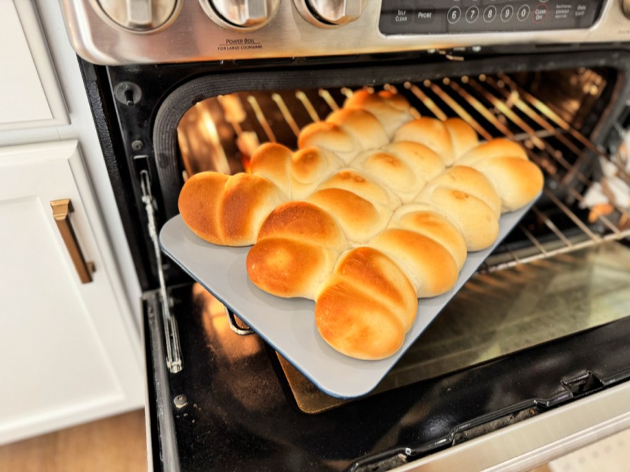 split top rolls in a muffin pan 