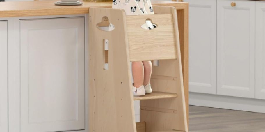 Toddler Standing Tower Just $79.99 Shipped on Amazon | Sturdy, Adjustable & Safe