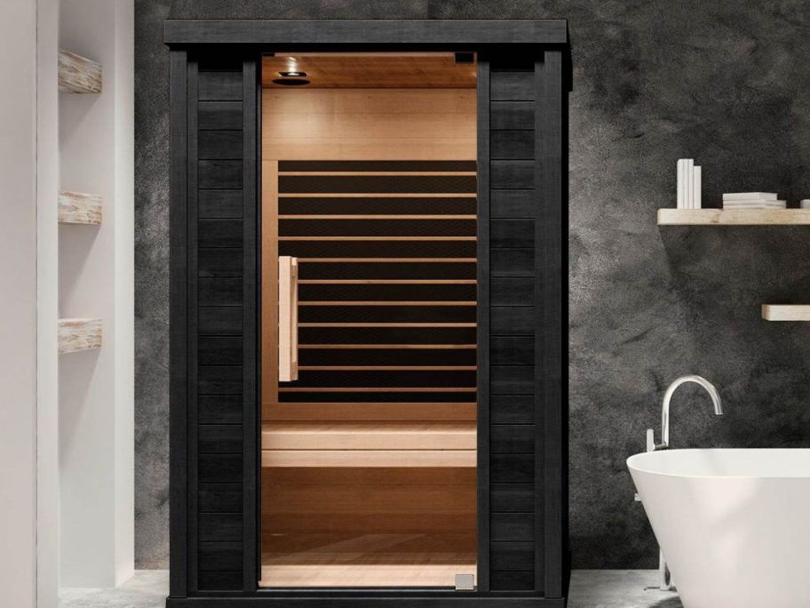 sunhome sauna in bathroom
