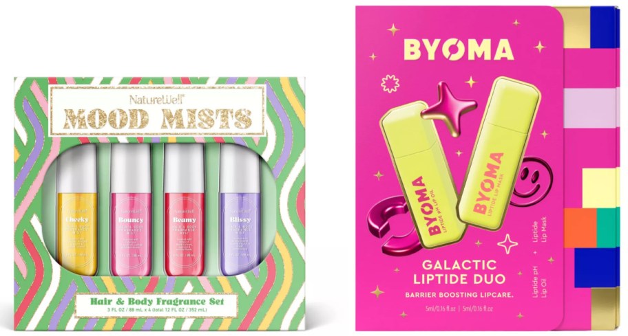 Two beauty gift sets from Target.