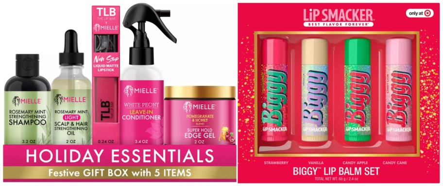 Two beauty gift sets from Target.
