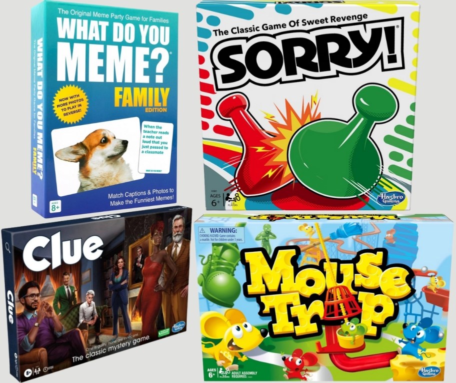 four popular board games