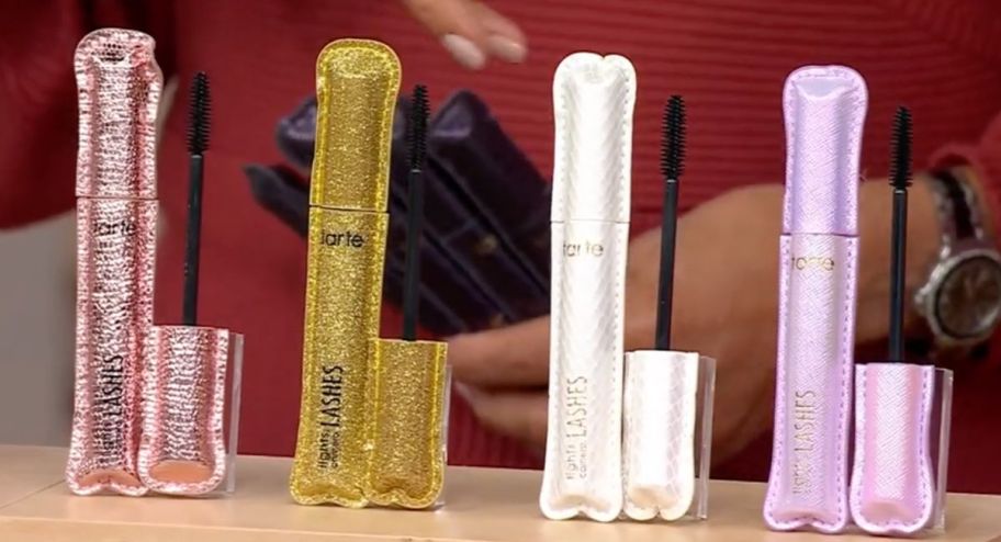 four different tarte-Lights-Camera-Lashes-4-piece-Mascara-Vault