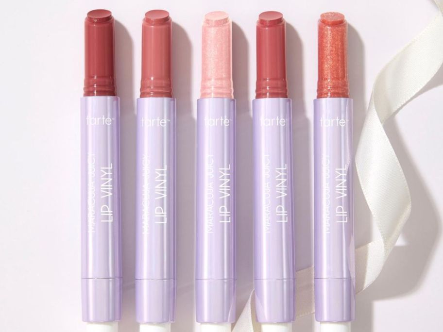 tarte Maracuja Juicy Lip Vinyl 5-piece Gift Set on display