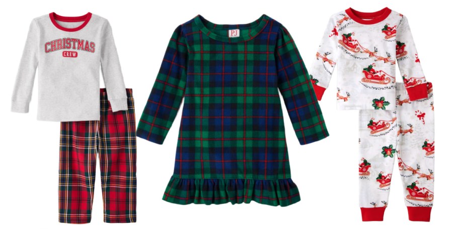 red and green plaid family pajamas