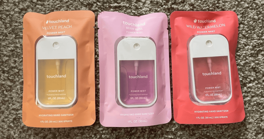 3 hand sanitizers