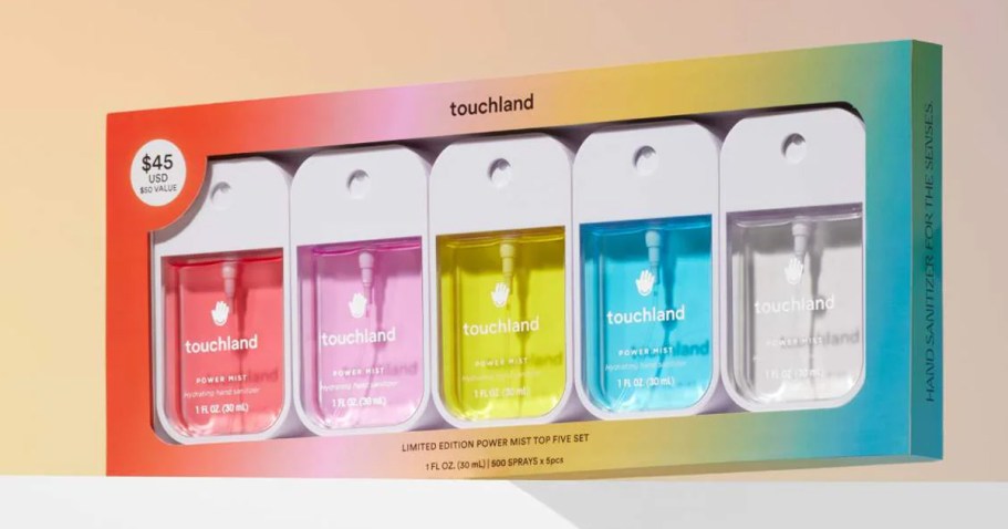 FIVE Touchland Mist Hand Sanitizers Only $28.80 on Kohls.com ($50 Value!)