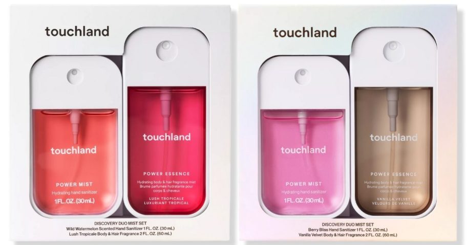 touchland sanitizer and mist 2 packs