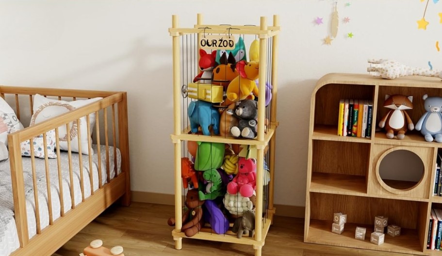 Stuffed Animal Wood Toy Storage Organizer Just $25.99 on Amazon (Reg. $40)