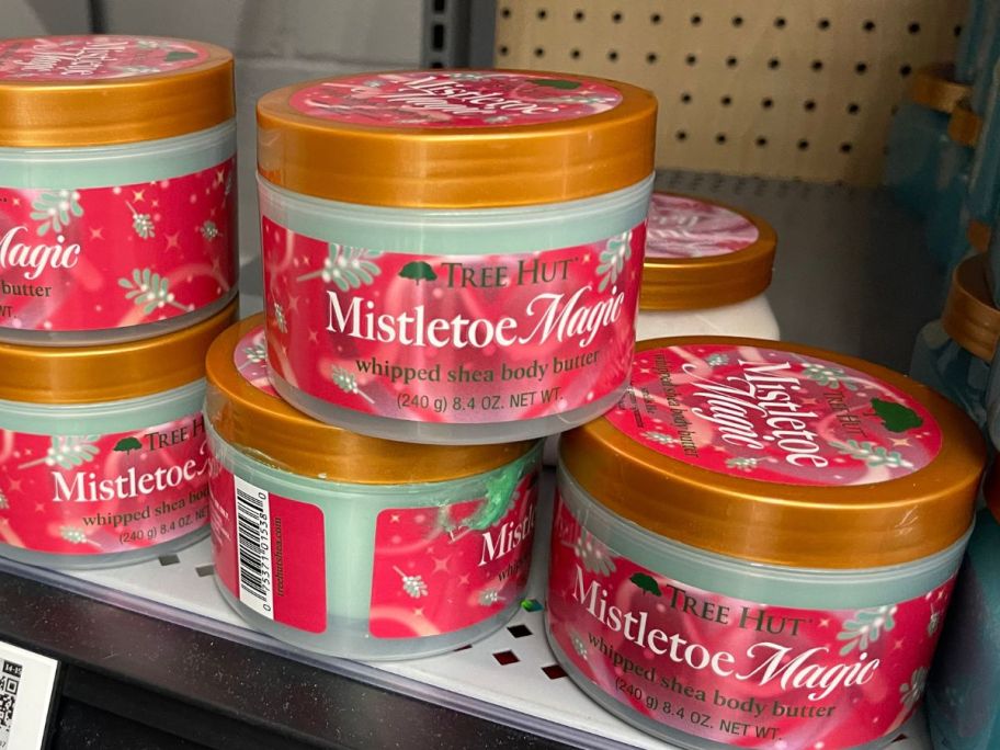 Tree Hut Whipped Body Butters on shelf in store