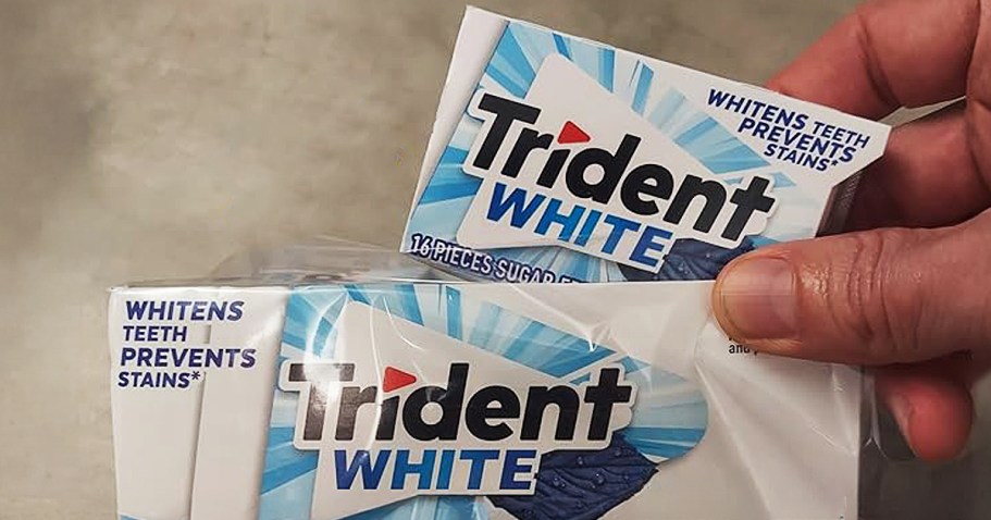 Trident Whitening Gum 9-Pack Only $6 shipped on Amazon (Reg. $12)