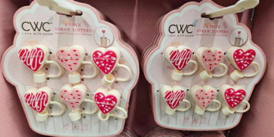 New Valentine’s Day Straw Topper Sets at Walmart