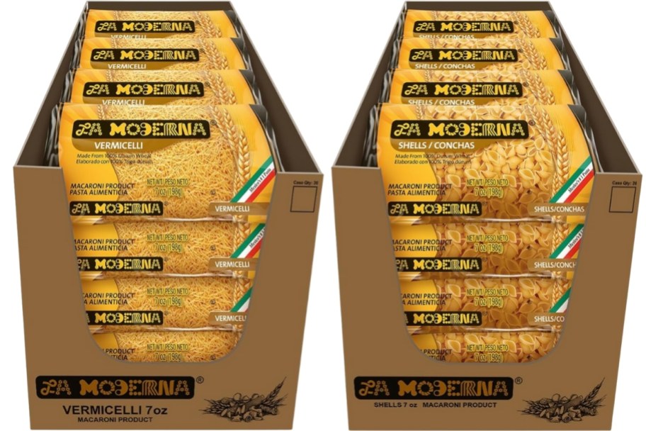 2 20 packs of pasta shells and vermiceli