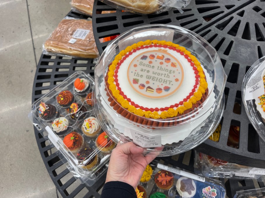 A Walmart Thanksgiving cake.
