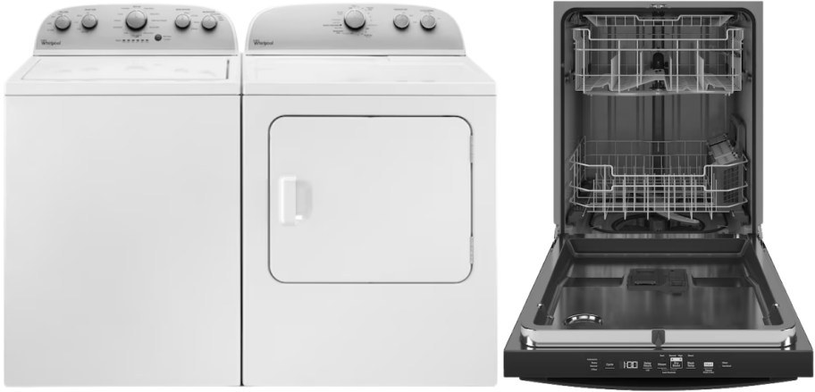 washer & dryer and dishwasher