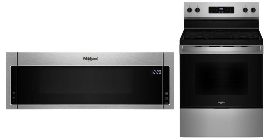 whirpool microwave and range
