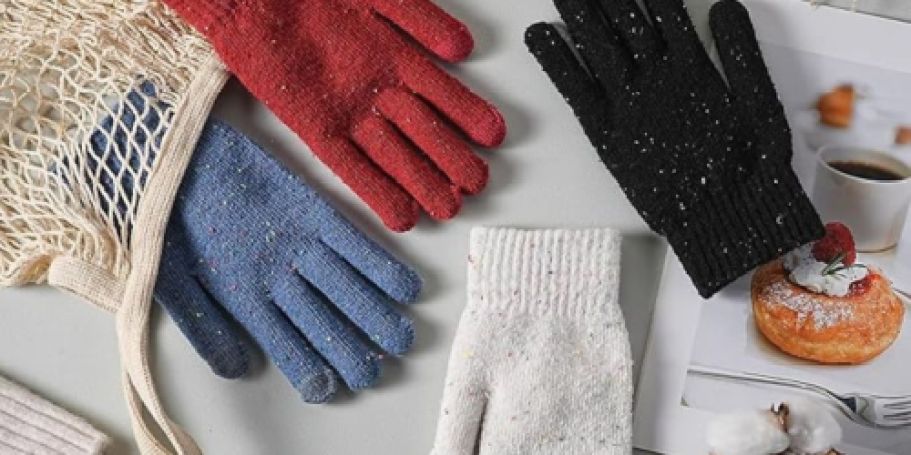 Women’s Winter Gloves 4-Pack Just $4.99 on Amazon (Only $1.25 Per Pair!)