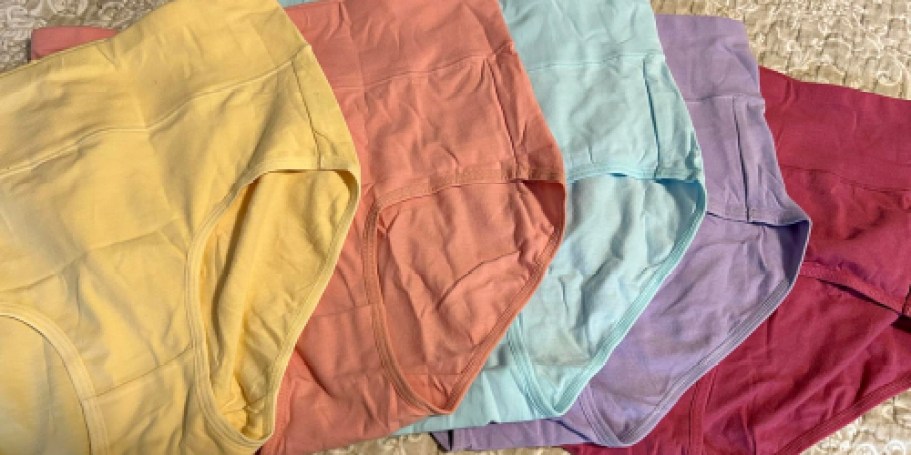 Women’s Cotton Underwear 5-Pack Only $12.49 on Amazon