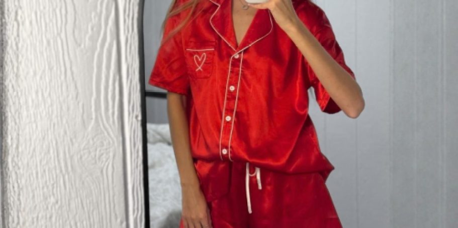 Women’s Satin Pajama Set Only $11.99 Shipped for Prime Members (Reg. $27)