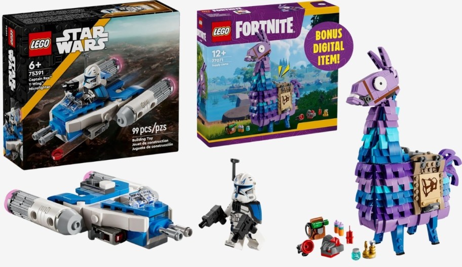 y wing fighter and fortnite supply llama