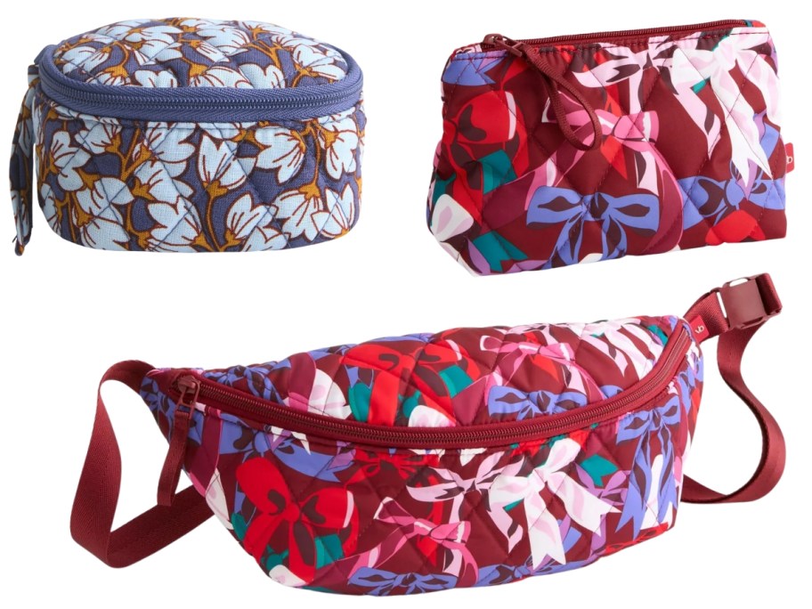 Vera Bradley pouches and belt bag