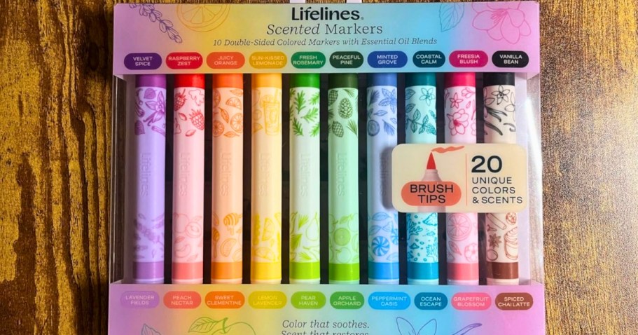 NEW Lifelines Scented Colored Markers from $10 on Amazon (Teen Gift Idea!)