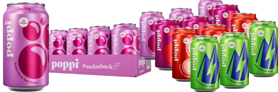 2 cases of Poppi Soda