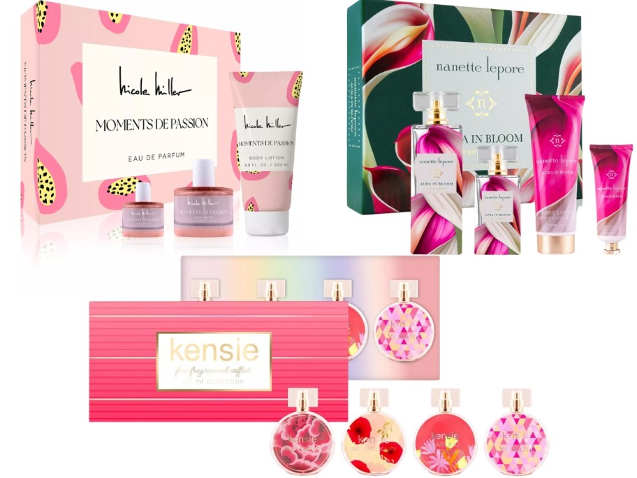 3 women's fragrance sets