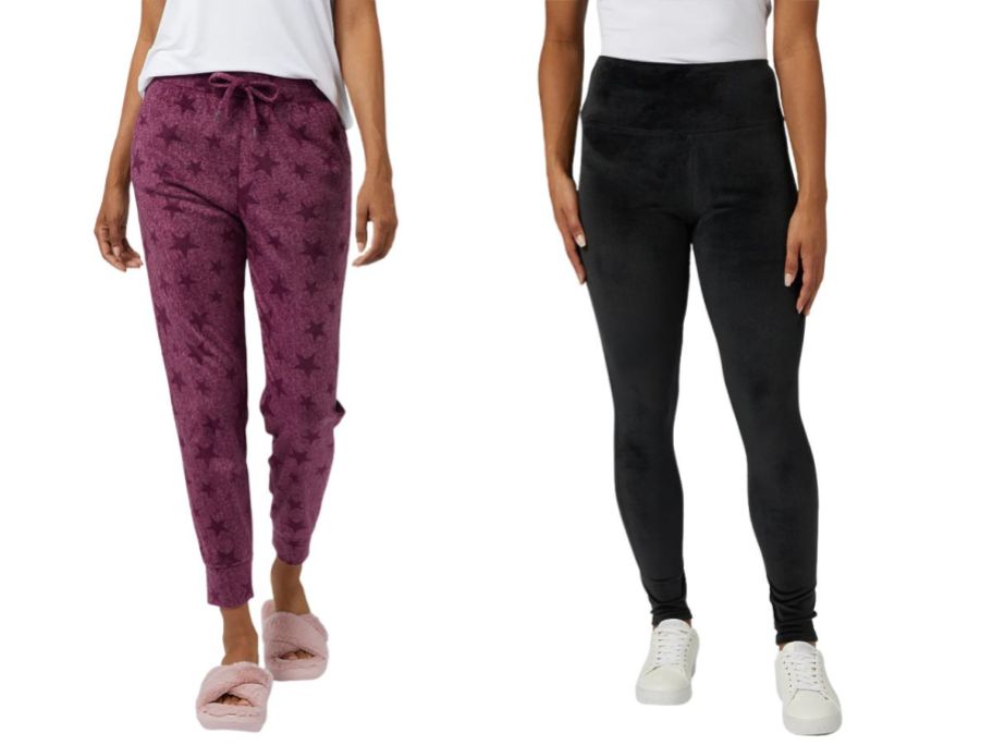two women wearing 32 degrees joggers and leggings