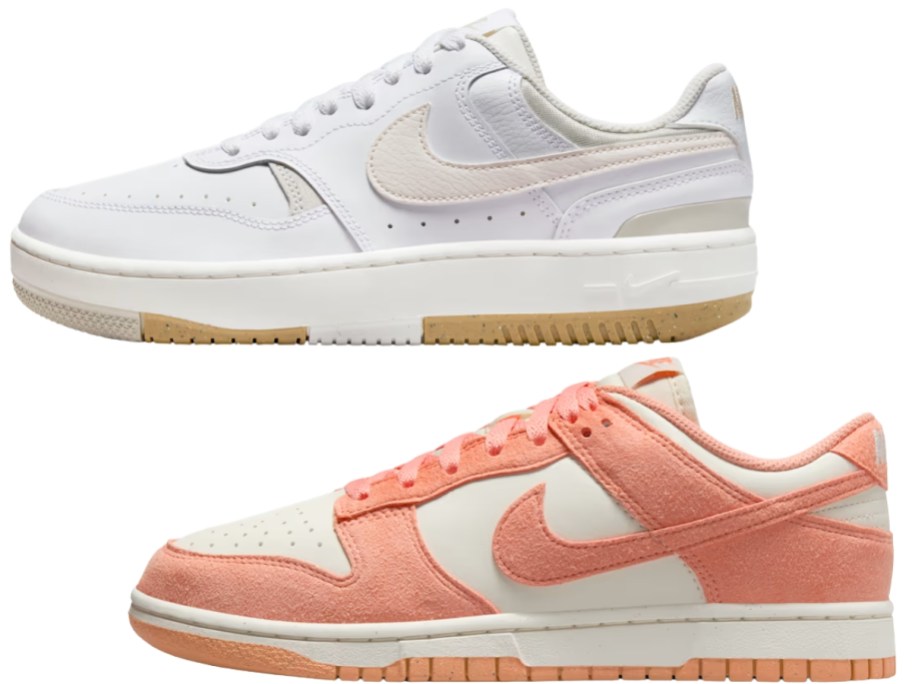 two women's Nike shoes