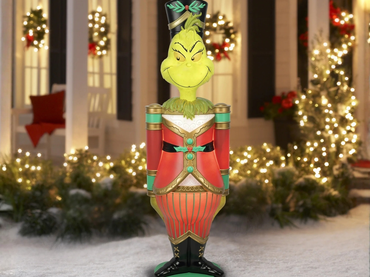 Up to 55% Off Walmart Grinch Decor | Giant Nutcracker, Jumbo Plush, & More
