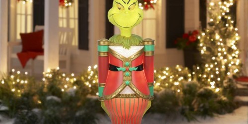 Up to 55% Off Walmart Grinch Decor | Giant Nutcracker, Jumbo Plush, & More