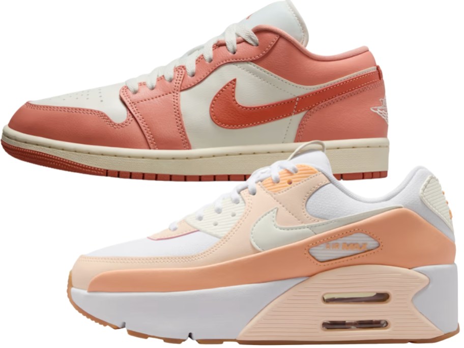 two women's Nike shoes