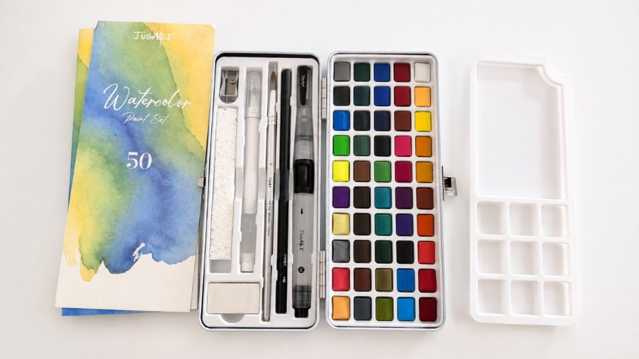 Watercolor Paint Set w/ 50 Colors Just $12.98 on Amazon