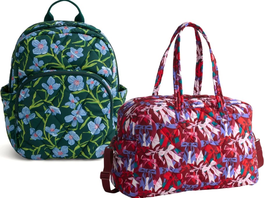 Vera Bradley backpack and travel bag