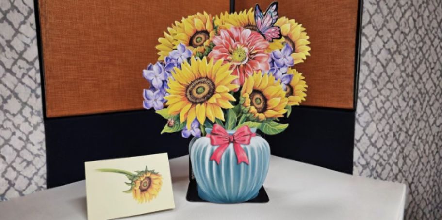 Flower Arrangement Pop-Up Cards Only $5 on Amazon (Perfect for Mother’s Day!)