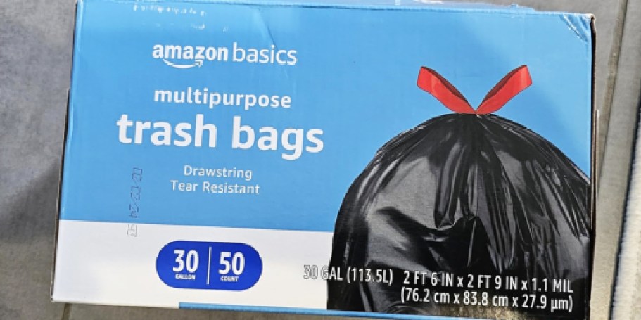 Amazon Basics 30-Gallon Trash Bags 100-Count Only $14 Shipped