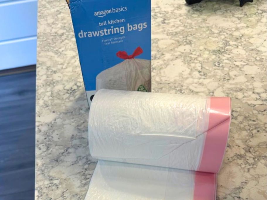 Amazon Basics Tall Kitchen Trash Bags 50-Count Only $4 Shipped (Reg. $9)