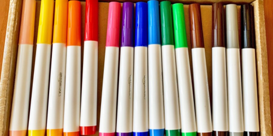 Amazon Basics Washable Markers 40-Pack Only $7 Shipped