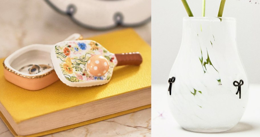 trinket box and bow vase