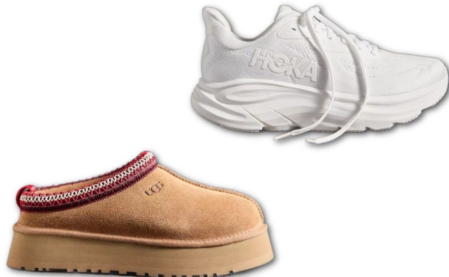 UGG Tasman and Hoka Clifton Shoes