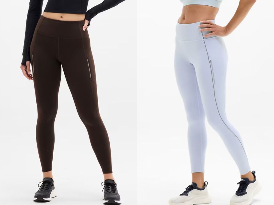Stock images of two women wearing Athleta Rainier Leggings