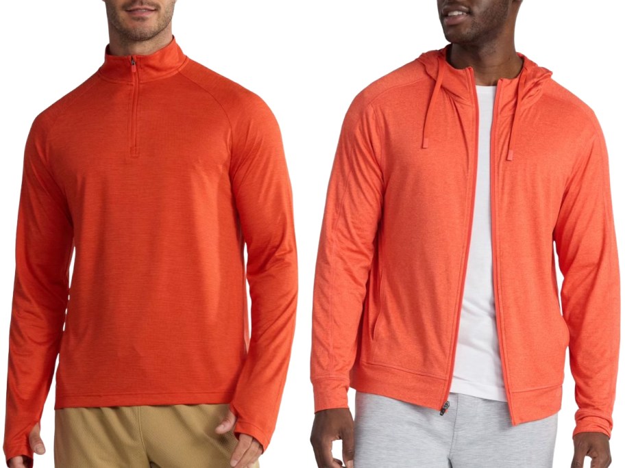 Stock images of two men wearing Athletic Works Tops