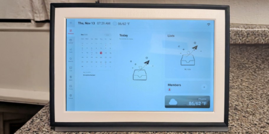 Digital Touchscreen Calendar Just $58.49 Shipped on Amazon (Reg. $160) | Hundreds Less than Skylight