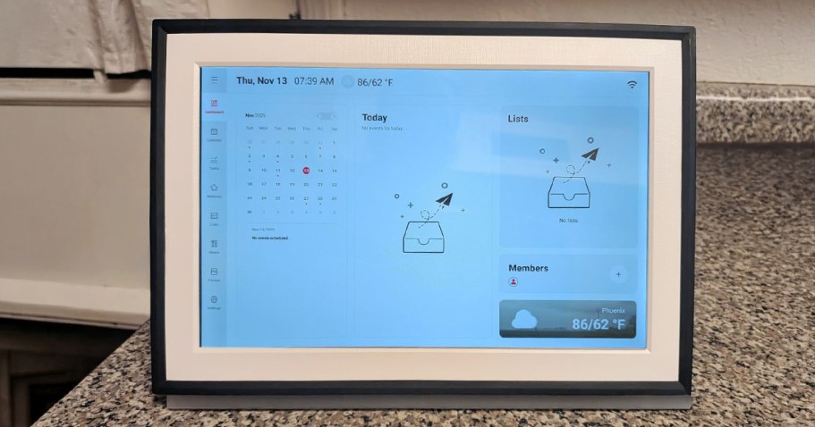 Digital Touchscreen Calendar Just $58.49 Shipped on Amazon (Reg. $160) | Hundreds Less than Skylight