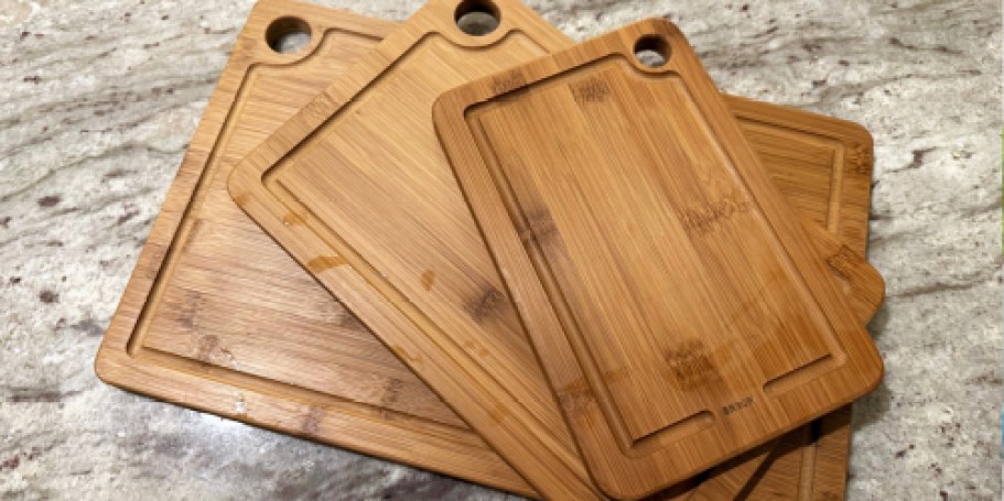 Bamboo Cutting Board 3-Pack Only $14 on Amazon (Reg. $50)