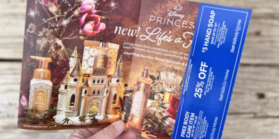 New Bath & Body Works Mailer Coupons: 25% Off + FREE Body Care Item